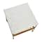 Hello Honey® 25" Libertine Genuine Marble and Metal End Table with Glass Storage Shelf